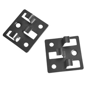 Stainless Steel Shelf Support Clips for Furniture Cabinet-Strong <b>Black</b>/Dark Gray Modern Simple Design - Product Image 5