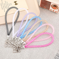 Lanière de téléphone paracorde tressée avec œillets en métal-Porte-clés à corde courte bricolage pour étui de téléphone, accessoires de pendentif