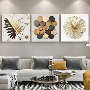 Home Decoration Abstract Line Geometric leaf Posters Print Pictures home decor framed canvas painting wall art