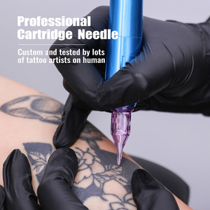 10 aiguilles de tatouage jetables violettes et roses pour machines à tatouer, idéales pour les artistes PMU - Product Image 4