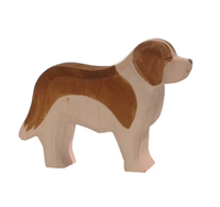 Jouet artisanal en bois naturel en forme de renne, décoration d'étagère, décoration de renne, jouet éducatif pour tout-petits, peinture DIY en forme de renne