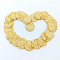 Galletas de Arroz Finas Coreanas Bajas en Grasa, Snacks Redondos, para Distribución Minorista en Supermercados y Tiendas de Conveniencia Asiáticas