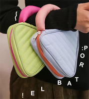 Nouvelle pochette de cosmétique en tissu matelassé avec poignée Portable, jolie fille, 2022