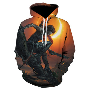 Fitspi bán buôn New Arrival trò chơi phổ biến 3D in hoodie Loose itting cộng với kích thước áo thun áo tùy chỉnh dropshipping - Product Image 3