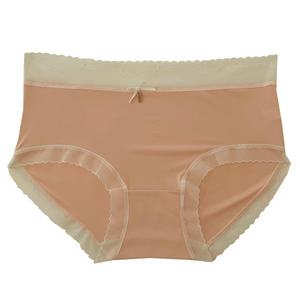 ชุดชั้นในไร้รอยต่อ Naked Feeling Series ผ้าไหมมัลเบอร์รี่ แต่งลูกไม้ บางเฉียบ เอวกลาง สีพื้น ระบายอากาศได้ดี สวมใส่สบาย - Product Image 5