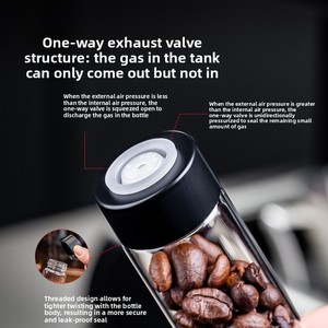 8 Tubos Herméticos para Almacenar Granos de <span class=keywords><strong>Café</strong></span> con Diseño Moderno y Minimalista, Soporte de Hierro Negro y Embudo para Cafetería en Casa - Product Image 2