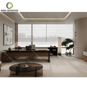 Muebles de Oficina Modernos de Nuevo Diseño, Muebles de Oficina de Lujo en Forma de L, Escritorio para Gerente/Jefe, Escritorio Ejecutivo para CEO - Product Image 2