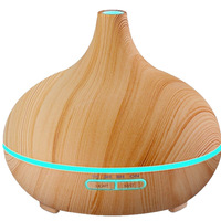 Difusor de Aromas Portátil de Madera Moderno ODIS, Difusor de Aroma Ultrasónico con Luz LED para Aceites Esenciales, Aromaterapia para el Hogar