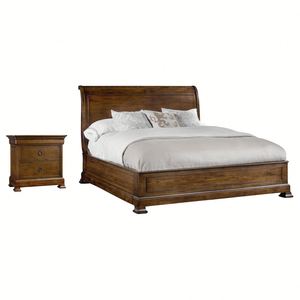 American Style <b>White</b> Solid Wood Carved <b>Bed</b> <b>Frame</b> with Ornate Headboard, Queen/<b>King</b> Size Bedroom Furniture - Product Image 4