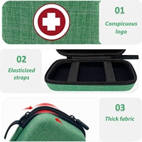 Sac de rangement portable OEM ODM pour kits de test, étui de protection de voyage pour bandelettes de test, lancettes et outils d'échantillonnage