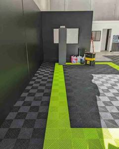 Tuiles de scrabble colorées en pp pvc Carreaux de garage Modulaire rigide antidérapant lave-auto - Product Image 6