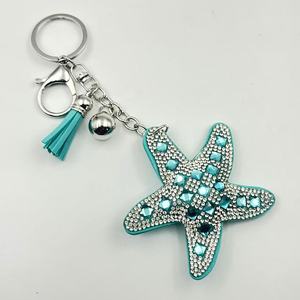 Nuovo portachiavi con strass serie oceano alla moda pesce in pelle di tartaruga <span class=keywords><strong>marina</strong></span> delfino marine marine <span class=keywords><strong>ciondolo</strong></span> con nappine - Product Image 3