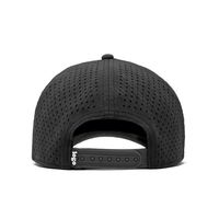 Gorra de Béisbol Personalizada para Hombre, 5 Paneles, Gris, con Parche de PVC y Goma, Logotipo Perforado con Corte Láser, Gorra Deportiva Impermeable Tipo Polo con Cierre a Presión