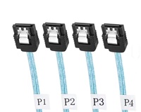 Conector MINI SAS 8654 4I a SATA*4 de 7 Pines