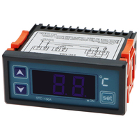 Contrôleur de température STC-100A, thermostat de réfrigérateur, refroidissement et chauffage, régulateur AC 220V, thermorégulateur, thermocouple, capteur NTC 2M