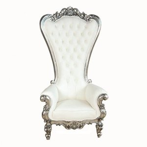 His and Her Mr & Mrs king Queen Throne Chair pour mariage à vendre - Product Image 4
