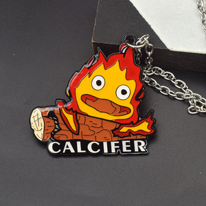 Venta al por mayor 5CM Howl's Moving Castle <span class=keywords><strong>Manga</strong></span> Recoger Anime Aleación Llavero Collar - Product Image 6