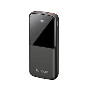 Yoobao nouveau produit Q15 10000mAh LED affichage numérique chargeur Mobile Ultra mince PD20W charge rapide Portable batterie externe