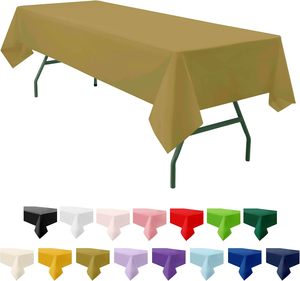 Nappe jetable d'usine forme rectangle résistant à l'huile couleur unie mariage non tissé fêtes banquets - Product Image 1