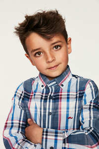 Venta caliente vestido cuello con botón cómodo elegante manga larga camisas para niños para venta al por mayor - Product Image 2