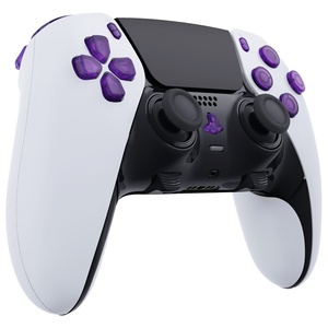 EXtremeRate - Juego Completo de Botones de Repuesto Transparentes Color Atomic Purple para el Control Inalámbrico Dualsense Edge - Product Image 3