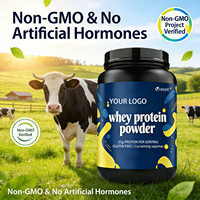 Poudre de protéines de lactosérum avec logo personnalisé, 25 g de protéines, sans gluten, haute pureté, complément nutritionnel pour les athlètes, étiquette privée disponible