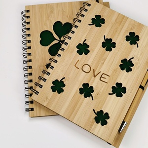 <span class=keywords><strong>Set</strong></span> regalo in bambù per diario in legno con taccuino di classe Smart A5 della fabbrica più venduta - Product Image 6
