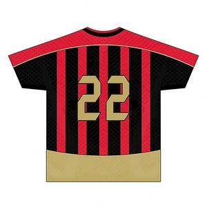 Camiseta de Fútbol Retro Vintage Personalizada para Hombre, de Secado Rápido, 100% Poliéster, con Estampado por Transferencia de Calor - Product Image 1