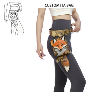 Bas quantité minimale de commande forme animale personnalisée PU fermeture éclair étanche LED sacs de cuisse en gros mode jambières sac Ita - Product Image 6