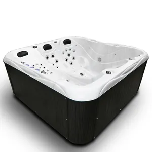 新的室外水疗浴缸巴博波轮按摩浴缸4人按摩浴缸