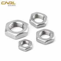 Écrou de blocage hexagonal ANSI B18.2.2 en acier inoxydable 304, filetage grossier UNC, fixateur plat et fin pour boîtier de moyeu de machine industrielle