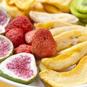 Campione gratuito gusto dolce frutta liofilizzata Mix frutta disidratata snack sani all'ingrosso migliori frutta secca dalla cina