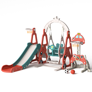 Tốt Nhất Bán Trẻ Em Trong Nhà Trượt Đu Đặt Trẻ Em Nhà Sân Chơi Nhựa Bé Chơi <span class=keywords><strong>7</strong></span> Trong 1 An Toàn Đồ Chơi Bóng Rổ Hoop Và Bàn Đạp - Product Image 1