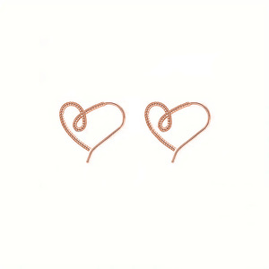 Orecchini a Cuore Irregolari per Donne, Accessori per Orecchie Semplici e alla Moda per Uso Quotidiano - Product Image 5