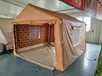 Tente gonflable d'extérieur pour le Moyen-Orient, tente de désert pour l'Arabie Saoudite, 5-6 personnes, quatre saisons, double couche, trois chambres, salon