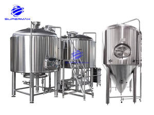 Équipement de brassage de bière miniature 300 litres, 500 litres, 3000 litres, système de micro-brasserie, usine de fabrication, pompe, contrôle PLC, SUS304 - Product Image 4