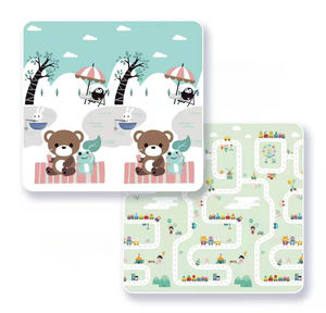 Grand tapis de jeu pliable et imperméable pour bébé en <span class=keywords><strong>mousse</strong></span> écologique et non toxique à double face tapis de jeu pliable et coloré pour bébé - Product Image 5
