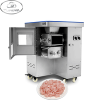 Trancheuse et déchiqueteuse à viande à double lame en acier inoxydable 304, moteur double 2200W, production de 800 kg/h