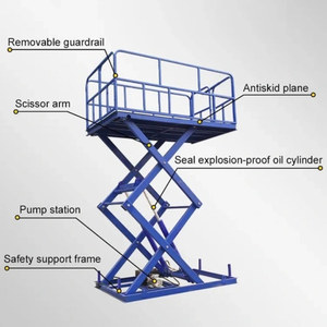 Ce tùy chỉnh elev nhiệm vụ nặng nề tự động cố định dọc thủy lực Scissor Lift nền tảng bảng điện xe thang máy cho nhà để xe - Product Image 4