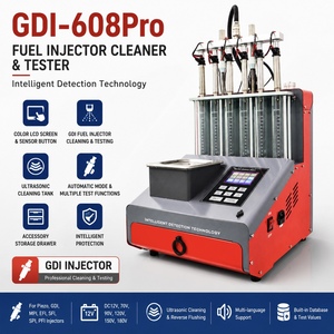 Nettoyeur et testeur d'injecteurs de carburant GDI-608Pro pour injecteurs GDI, piézo, MPI, EFI, SFI, SPI, PFI – Machine de <span class=keywords><strong>nettoyage</strong></span> ultrasonique - Product Image 1