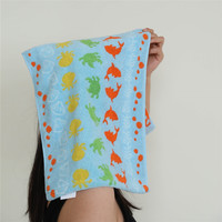 Weoui Adult Cute Cartoon Ins-Style All-Cotton Quick-dry Absorbent Square Face Towel Household