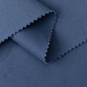Tissu sergé extensible 97% coton 3% élasthanne 290GSM pour pantalons de travail, pantalons et chinos - Product Image 1