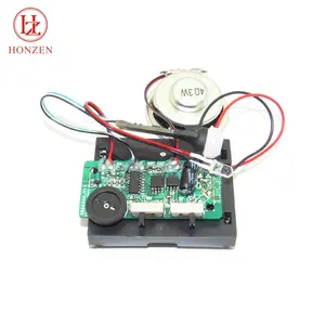 Custom new pir motion sensor AA battery power with volume switch music player MP3 audio sound module with led light