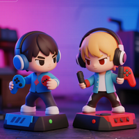 MEIYAN Figurine de collection OEM pour amateurs de jeux Fabricant RGB Clavier et casque Design pour Esports Figurine personnalisée de collection