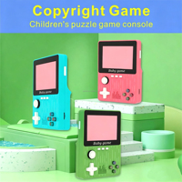 Console de jeu portable classique S X616 pour enfants, mini-console de jeu colorée, jeux de puzzle pour bébés, écran 3,5 pouces, 300 jeux sous licence intégrés