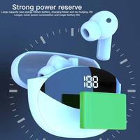 MT80 Pro ANC + ENC Earphone nirkabel, tampilan Digital layar LED kontrol sentuh earbud Gaming nirkabel melewati CE ROHS
