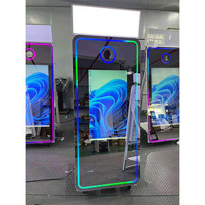 Wholesale Customized Metal Mirror 4 Photo Booth with Camera Instant Print LED Fill <b>Light</b> 8CH - Product Image 4