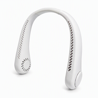 Ventilateur de cou sans pales 2026, portable, mains libres, rechargeable par USB, 3 vitesses, pour extérieur, voiture, hôtel