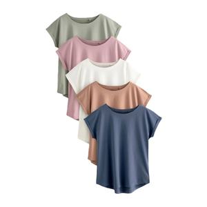 Camisetas Deportivas de Verano para Mujer, Talla Grande, Cuello Redondo, Estampado a Cuadros, Lana, Precio Directo de Fábrica, Nueva Llegada, Gran Venta - Product Image 6