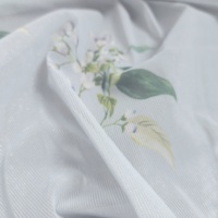Nouveau design personnalisé Impression numérique de style floral européen 95% polyester 5% Spandex Tissu sergé extensible Maille respirante pour robes